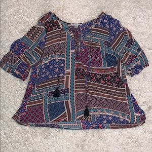 Flowy Multi Color Blouse